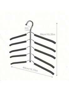 Multi-Functional Hangers, Seamless Sponge Hangers, 360 Degree Rotating Drying Rack, Multi-Layer Space-Saving Clothes Support Rack, T-Shirt Drying Rack, Hangers For Clothes, Storage, Wardrobe Storage Rack, Bedroom Dormitory Accessories, Storage Organization Decor, Holiday Decor, Room Decor, Home Decor, Bedroom Decor, Dresses, Pants, Shoes, Jeans, Boots, Skirts, Spring Outfits, Minimalist Style, Summer Tops - Black - View 10