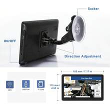 7-Zoll-Fahrzeugdisplay, Ultra-HD-Touchscreen, Rückfahrkamera, drahtlose Konnektivität, GPS-Navigation - Navigationsgerät - Übersicht 5