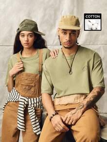 Norleigh Men's Summer Washed Vintage Casual Streetwear T-Shirt,Vintage T Shirts - Light Yellow - View 1