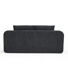 Doppelsofa, Modula Res Sofa, Tiefsitziger Memory-Foam-Cloud-Stuhl Mit Kissen-Black - Black - View 16