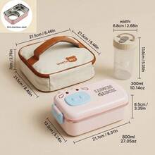 304 Stainless Steel Lunch Box, Bento Box Adult, School Student Metal Lunch Box, Japanese Bento Box, Cutel Food Containers With Lids, Small Lunch Containers - Multicolor - View 19