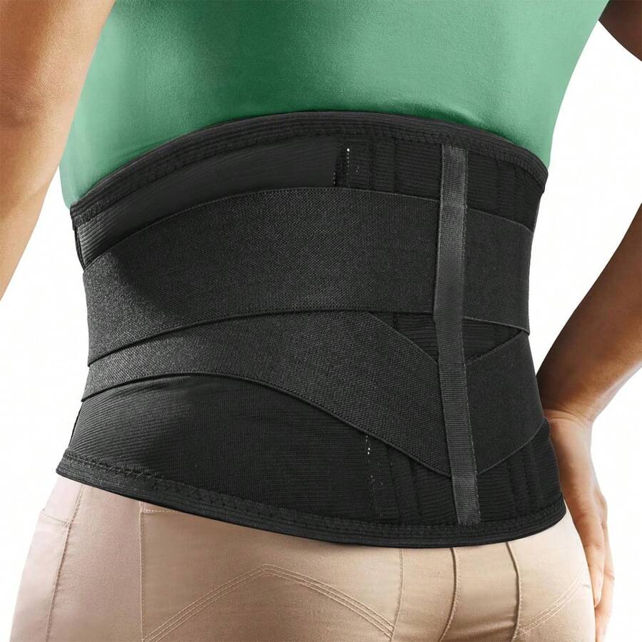 1pc Back Brace For Lower Back Men Women Breathable Back Support Belt Lumbar Support For Work, Running, Daily Activity - Multicolor - View 1