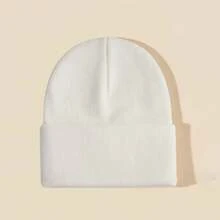 BONNY BOOM 1/4pcs Solid Color Beanie Hat, Unisex Knitted Hat, Suitable For Outdoor Fashion Street Skiing, Warm Multifunctional Cold-Proof Hat, Loose Fit. - Multicolor - View 11