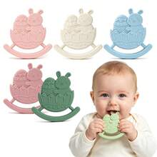 1pc Durable Silicone Teething Toy, Textured Surface, Integrated Design ...