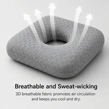 Piercing Pillow For Side Sleepers, Portbale Pillow For Ear Pain Relief - Light Grey - View 4