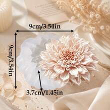 3D Flower Silicone Candle Mold DIY Floral Shaped Soap, Plaster Silicone Mold Easy Release Reusable Suitable For Making Aromatherapy Candles, Plaster, Resin Crafts, Fragrant Romantic Floral Handicrafts - A - View 4