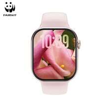 PANDA Nuevo reloj inteligente con pantalla a color táctil de alta definición, compatible con iOS/Android, resistente al agua IP68 para nadar, compatible con varios idiomas y esferas, recordatorio de llamadas y mensajes, podómetro, control de música, modos deportivos, adecuado para uso diario y como regalo (Reloj 11 MINI) - Rosa - Ver 10