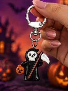 1 pieza Llavero de Conde Vampiro de Noche Oscura, Colgante Lindo de Halloween, Encanto Creativo para Mochila y Coche, Llavero Personalizado - Multicolor 2 - Ver 3