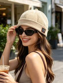 1pc Corduroy Elegant Gentleman Style Bucket Hat, Windproof, Sun Protection, UV Protection, 3D Design, Foldable, Fashionable & Versatile, Elegant Style, Soft & Comfortable, Breathable, Multi-Functional, Flattering Skin Tone, Slimming Face, Suitable For Beach, Outing, Hiking, Cycling, Travel, Commuting, Outdoor, Street, Dating, Trekking And Various Occasions - Multicolor - View 3