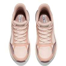 Skechers 女士撞色蜂窩網面緩震防滑耐磨休閒慢跑鞋 - 淺粉色 - 查看 7