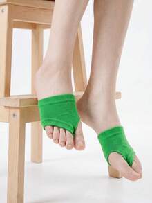 1/3/4 Pairs Bikini Cotton Split Toe Socks, Summer Thin Half-Palm Invisible Two-Toe Socks, Matching Flip-Flops - Multicolor - View 6