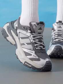 Adidas Unisex XLG STORM EDGE Lightweight Mecha Dad Shoes Training Sports Casual Shoes - Grey - View 1