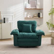 Green 3 Seat Sofa - Chenille Fabric Sofa With Decorative Cushions - Green 3 Seat - 查看 3