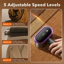 Hailicare Penghapus Serat Dua Kepala, Layar LED Digital 5 Kecepatan yang Dapat Diatur, Baterai Kapasitas Besar, Cocok untuk Sweater dan Mantel Tanpa Merusak Pakaian, Perawatan Pakaian Portabel untuk di Rumah dan Saat Bepergian - Kotak pengumpul debu tak terlihat - View 4