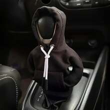 1pc Winter Warm Car Interior Accessory, Plush Sweatshirt Style Car Gear Shift Cover, Suitable For Manual And Automatic Transmission Vehicles - one-size - View 19