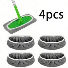 4/2/1pc Reusable Mop Cloth, Dry And Wet Flat Mop Pad, Washable, Suitable For Hardwood Floor Cleaning: Durable, High Absorbency, Suitable For Dry And Wet Cleaning, Compatible With Most Flat Mops, Mop Head Not Included | High Absorbency Material - Multi-color - View 10