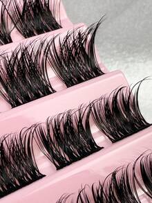90pcs DIY False Eyelashes Cluster Lashes Natural Look Thick Look Soft And Fluffy Individual Lashes Lash Clusters Individual Lashes False Eyelashes Suitable For Beauty Enthusiasts - D - View 5