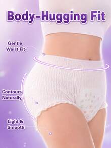 3/10/36pcs Period Panties, Comfortable 3D Fit Design, Leak-Proof Breathable High Absorbency, Odor Neutralizing, Suitable For Business Travel, Menstruation, Postpartum And Post-Surgery Recovery, Help You Sleep Soundly - Period Panties (Comfort Fit) - View 7