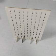 Portable Wooden Pegboard Display Stand With 20 Compatible Wooden Pegs, Retail Display Rack For Necklaces, Earrings, Keychains, Suitable For Jewelry , Handicraft Exhibition, Tools, Pegboard Accessories Organizer - A - View 6