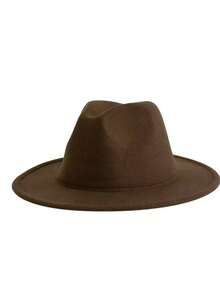 New Unique Burnt Brown Soft Wool Adult Hat, Zombie Nightmare Hat, Horror Killer Cosplay Halloween Accessory - Coffee Brown - View 3