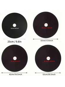5pcs Thick Breathable Non-Woven Isolation Fabric, Multi-Size No Cutting Needed, Reusable Round Tree Planting Mat, Moisture Retention & Frost Protection Lawn Cover, Suppression, Root Protection, Garden Ground Cover Mat - A - View 8