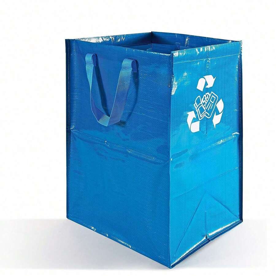 Contenitore capiente per riporre carta, dimensioni 30x38x55 cm – scatola pieghevole per il riordino domestico, adatta ad armadi e mensole, 1 pezzo - Blu - Visualizzare 1