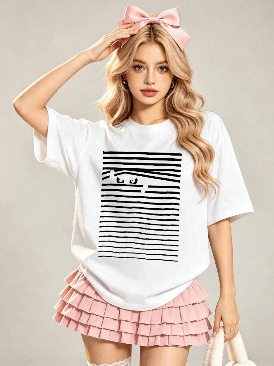 Women T-Shirts - 白色 - 查看 1
