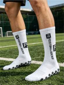 1/2/3/4/5/10 Pairs FS Pattern Football Socks, Shock-Absorbing, Comfortable, Wear-Resistant Sports Socks, Suitable For Outdoor Fitness Basketball Socks - Multicolor - View 3