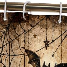 1pc/4pcs Magic Black Cat Pumpkin Pattern Shower Curtain, Halloween Home Decor Printed Bathroom Partition Curtain, Comes With 12 Hooks, Universal Bathroom Accessory, Halloween Vintage Farmhouse Style Bathroom Decor, Single Curtain Available In 150*180cm+180*180cm+180*200cm, 4pcs Set Size (180*180cm+45*75cm+45*38cm+38*45cm) - Magic Black Cat - View 10