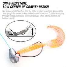 20Pcs Boxed Slip Bullet Sinkers 5 Weights Mixed Snag Resistant Line For Texas Carolina Rig Bass Soft Plastic Lure Tackle - FA113-20pcs - View 8