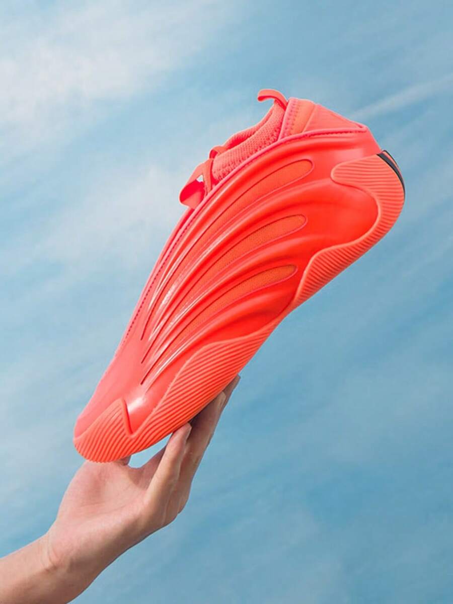 Adidas Harden Vol.9 Men's And Women's Comfortable Non-Slip Wear-Resistant Cushioned Mid-Top Basketball Shoes - Orange - View 1