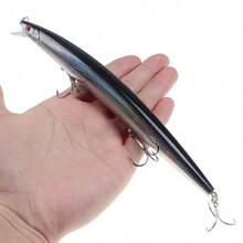 10pcs Long Floating Minnow Lure Set, Long Cast Bionic Hard Fishing Lures For Sea Bass, Amur Carp, Freshwater And Saltwater - Multicolor - View 3