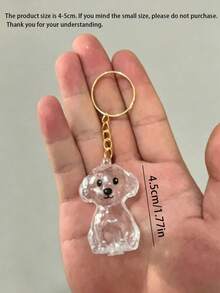 Pet Hair Memorial Keychain, Pet Breed Design - Transparent Pet Hair Storage Box, Can Be Used As Memorial Dog Breed Keychain, Multi-Functional Pet Memorial Pendant, Hair Memorial Storage Box, Pet Hair Preservation Memorial - Ideal Choice To Cherish Your Beloved Pet - Pet Accessories - Unique Personalized Pet Accessories - Multicolor - View 7