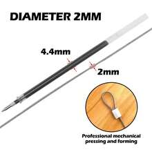 4Pcs 2M PVC Coated Wire Rope, Diameter 2mm 304 Stainless Steel Wire Rope Cable Set, PVC Coated Marine Grade Cable With Crimping Loops, Rustproof Flexible Heavy Duty Wire For Clothesline Deck Railing String Light Garden Trellis Shade Sail DIY Fencing - Multicolor - View 4