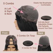 U Part Body Wave Human Hair Half Wigs Glueless For No Sew In No Leave Out 180% Density U Part Body Wave Wig Human Hair Natural Black Color 100% Human Hair Glueless - Natural Black - View 5