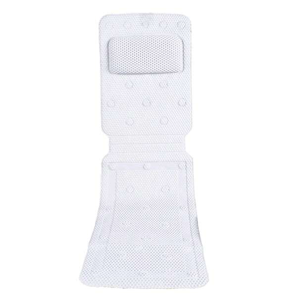 HaroldDol Bath Bathtub Pillow, Full Body Bathtub Mat Non-Slip SPA Cushion, White Bath Pillow For Head Neck Back Support (14.2 X 49.2 Inch)[Ideal Daily Accessory]