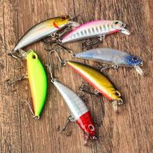 6pcs Sinking Mini Bionic Hard Lures Set, Stream Micro Fishing Lures For Amur Perch And Crucian Carp - Multicolor - View 6
