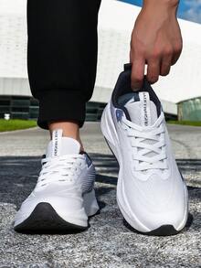 Women's Lightweight Athletic Shoes - Airflow Design, Breathable And Comfortable - Durable Casual Lace-Up Shoes - Perfect For Outdoor Running And Everyday Wear - Blue - View 4
