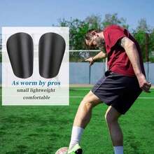 1 Pair Lightweight Professional Football Training Shin Guards, Blue PET Material, Shock-Absorbing Protective Gear, Hand Washable/Dry Cleanable - Soccer Shin Guards - View 5