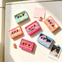 5/10/15pcs Cute Realistic Tape Fridge Magnets, Resin Material, Vintage Music Lover Gift, Colorful Tape Shaped Fridge Decoration Magnets, Home Decor - Multi-color - View 3