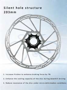 ZRACE Z1 Center Lock Floating Brake Rotor High Heat Dissipation 140mm 160mm 180mm 203mm For Mountain And Road Bikes - Silver - View 4