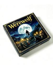 1 Box Of Werewolf Card Game, 24 Cards, With Rulebook; Social Deduction Strategy, Fast-Paced Family And Friends Party Game - Multicolor - View 10