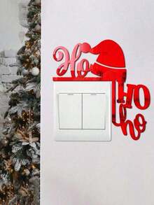 1PC-Funny Christmas Decorations,Acrylic Mirror Sticker Home Switchs Decorative Wall Sticker Door Corner Decoration Christmas DIY Christmas Door Frame Sign Decoration Switch - Multiple Styles - View 9