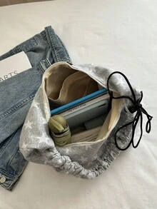 女款大號托特包，新款時尚設計肩背包，質感高級 - 彩色 - 查看 4
