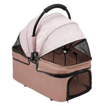 Pet Stroller With 4 Swivel Wheels With Brakes, Load Capacity 30 Kg, Cat Stroller, Removable Stand, Storage Basket Cushion For Small/Medium Dogs - Khaki - View 6