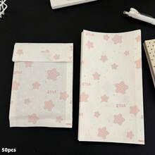 50pcs 4.3x7.9 Inch Holiday Gift Wrapping Paper Bags, Including Premium Gift Wrapping Paper Bags, Decorative Accessory Gift Bags, Blue And Pink Star Pattern Wrapping Paper, Thickened Gift Wrapping Bags, Creative DIY Decorative Gift Paper Bags, Suitable For Holidays, Weddings, Birthdays, Parties, Gift Wrapping Bags And Gift Wrapping Bags - Packaging Bags - View 10