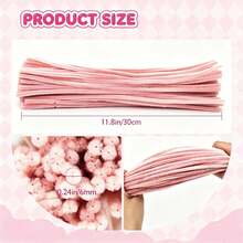 507/679 Piece Set Of Twisted Rod Bouquet DIY Handmade Material Package, Including A Full Set Of Fluffy Plush Materials, Set With 500 Multi-Color Twisted Rods, Accompanied By A Production Tutorial. Twisting Rods Are Flexible And Easy To Shape. - SET - View 9