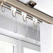 50pcs Stainless Steel Pleated Curtain Hooks, Deep Metal Claw Curtain Pins, Suitable For Windows And Shower Doors, Easy To Install - 50 Pieces - View 9