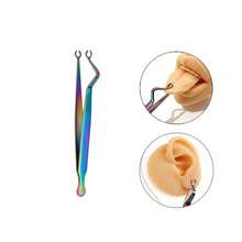 Stainless Steel Ear Piercing Tweezers, Ear Stud Ear Cartilage Ear Conch Lip Stud Tongue Stud Positioning Pliers, Piercing Tool Set Suitable For All Piercing Areas Including Ear And Nose Septum - Multicolor - View 7