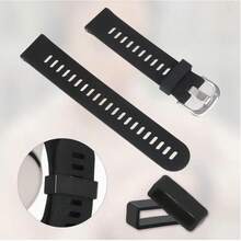 5pcs Watch Band Fixing Rings Buckle 18/20/22MM Rubber Ring Buckle Watch Smart Sports Silicone Accessories Replacement Watch Band Parts Suitable For Most Watches - Black (No Fixed Point) - View 5